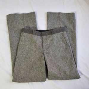 BANANA REPUBLIC Womens Size 4 Martin Fit Black Wool Blend Career Pants Trousers